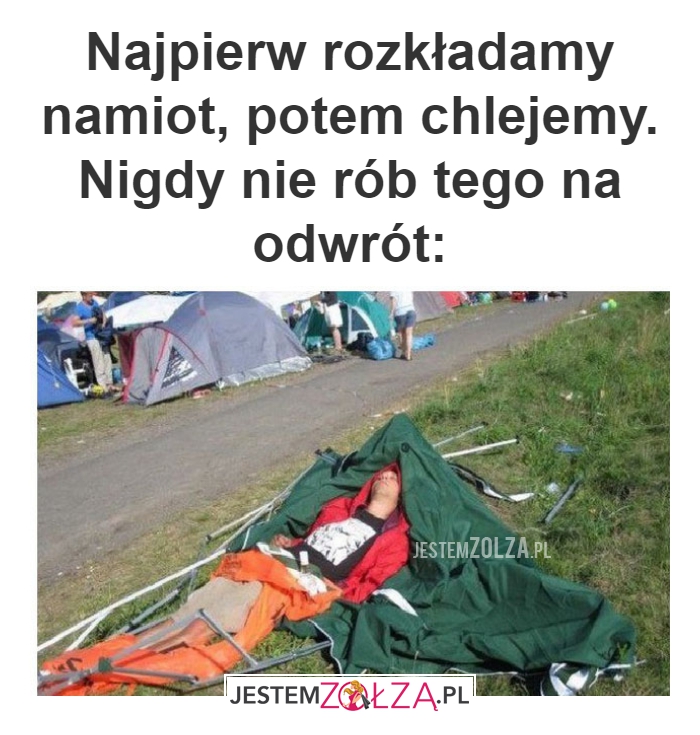 Najpierw rozkładamy 
