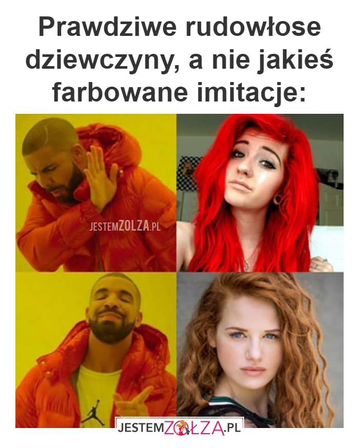Prawdziwe rudowłose 