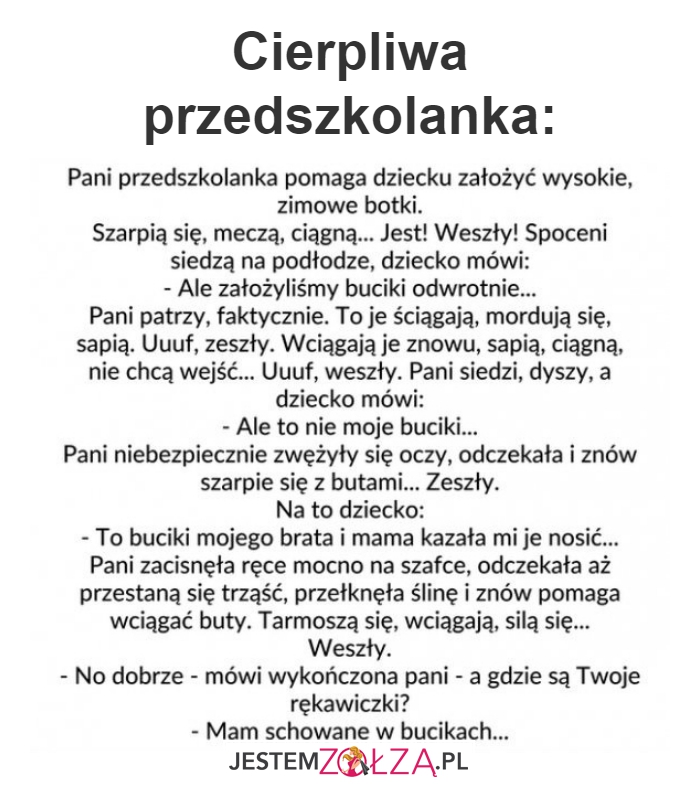 Cierpliwa przedszkolanka