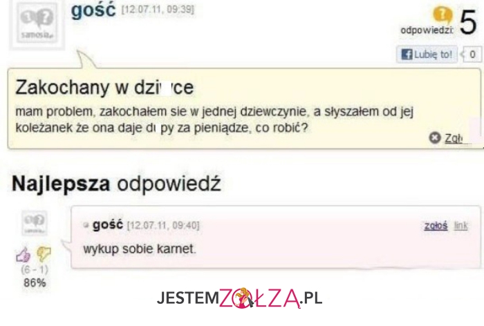 zakochany w dziwce
