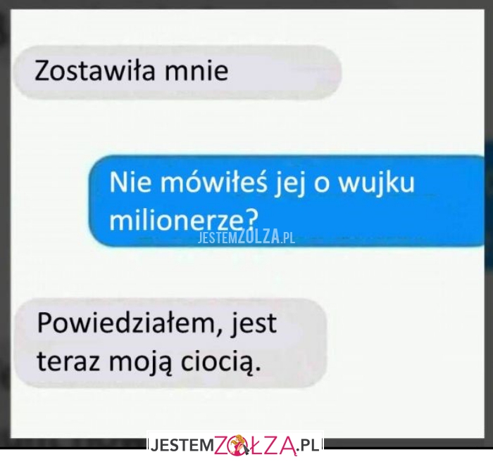zostawiła mnie