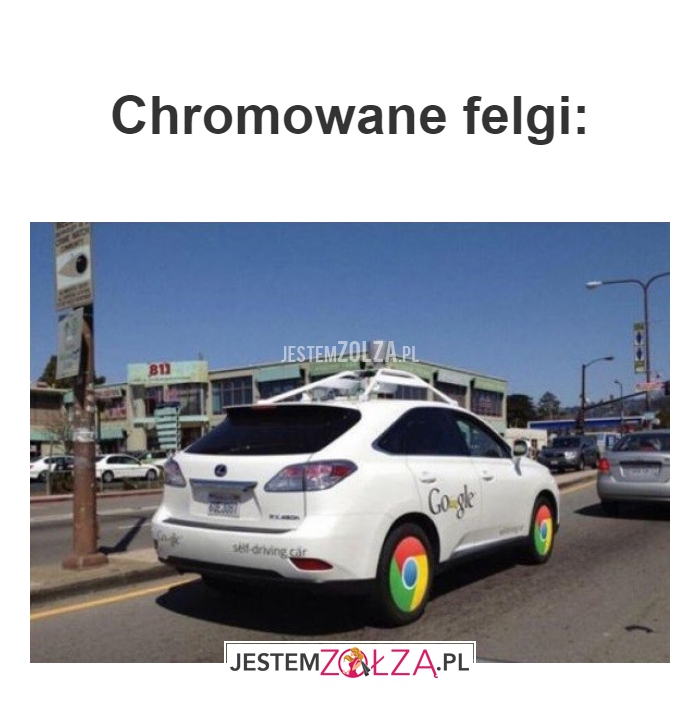 Chromowane felgi