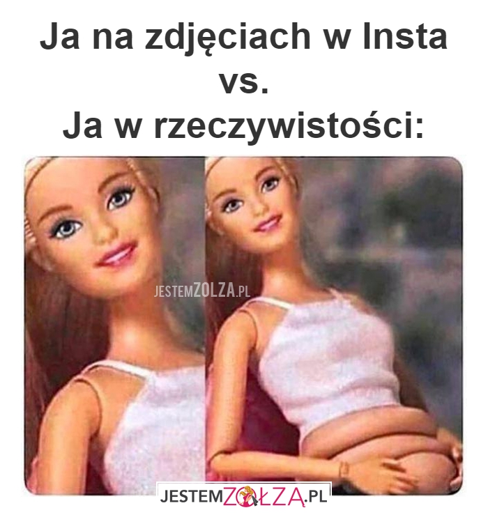 Ja na zdjęciach w Insta 