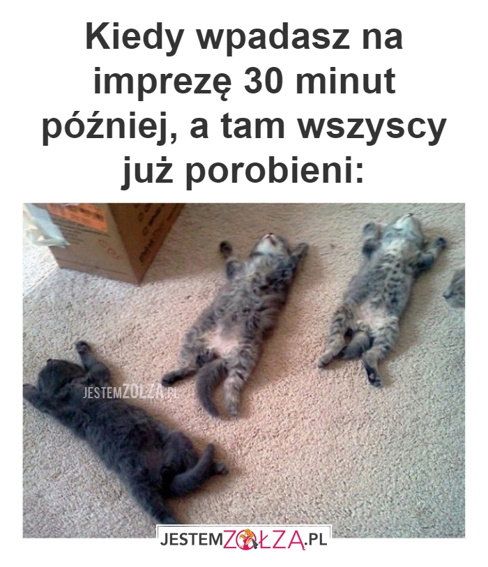 Kiedy wpadasz na 
