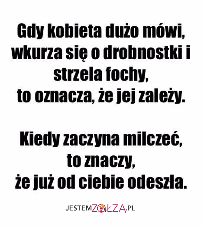gdy kobieta dużo mówi