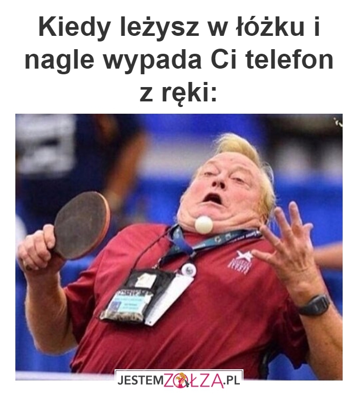 Wypadający telefon