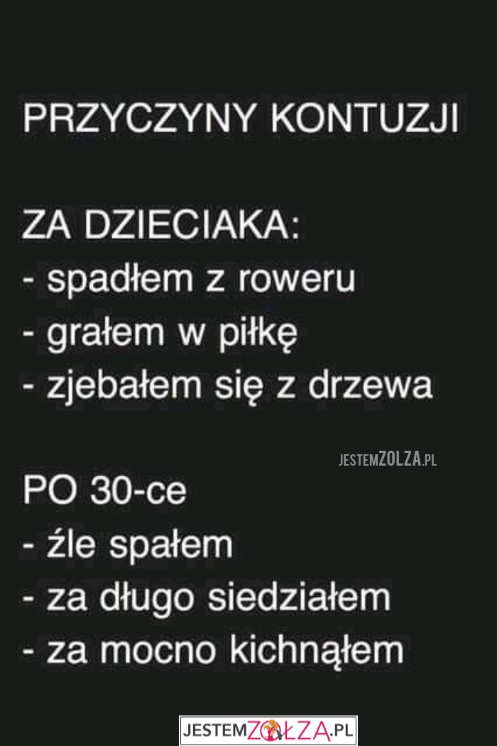 Przyczyna kontuzji