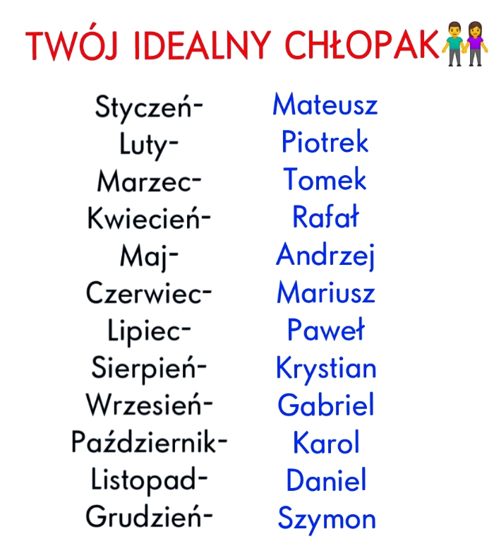 Twój idealny chłopak