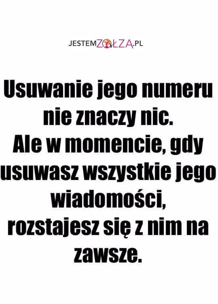 usuwanie numeru 