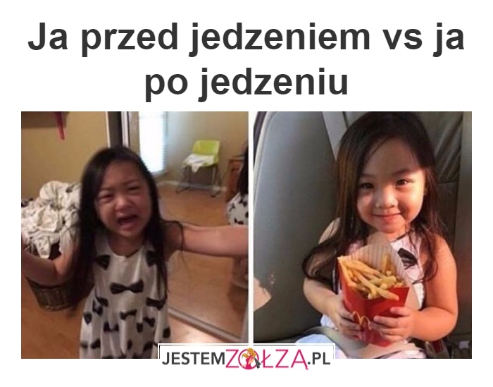 przed jedzeniem 