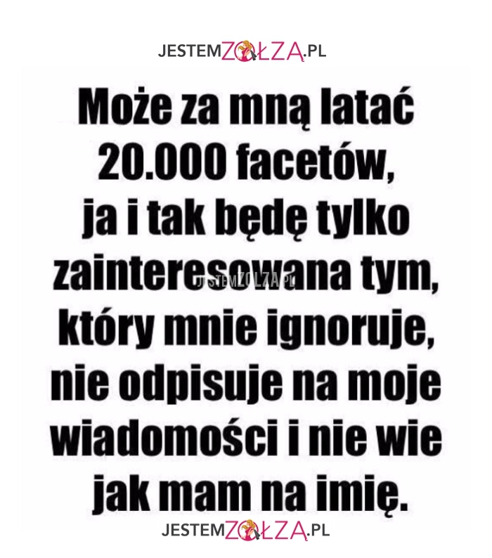 można za mną latać 