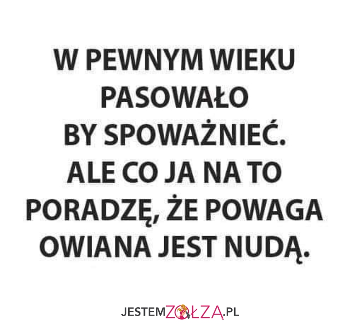 w pewnym wieku