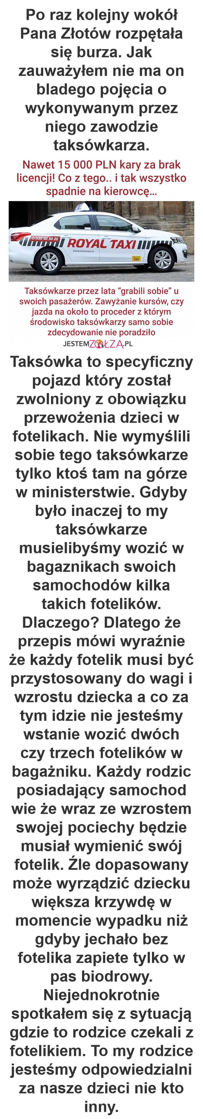 TAXI Wrocław usługa niewykonana : Co za debil.