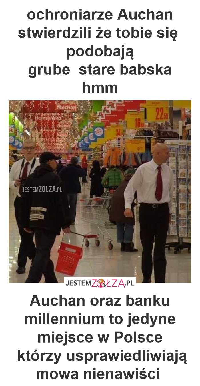 lichwiarz Auchan podżeganie do nienawiści Wieniawskiego 19, Wałbrzychu