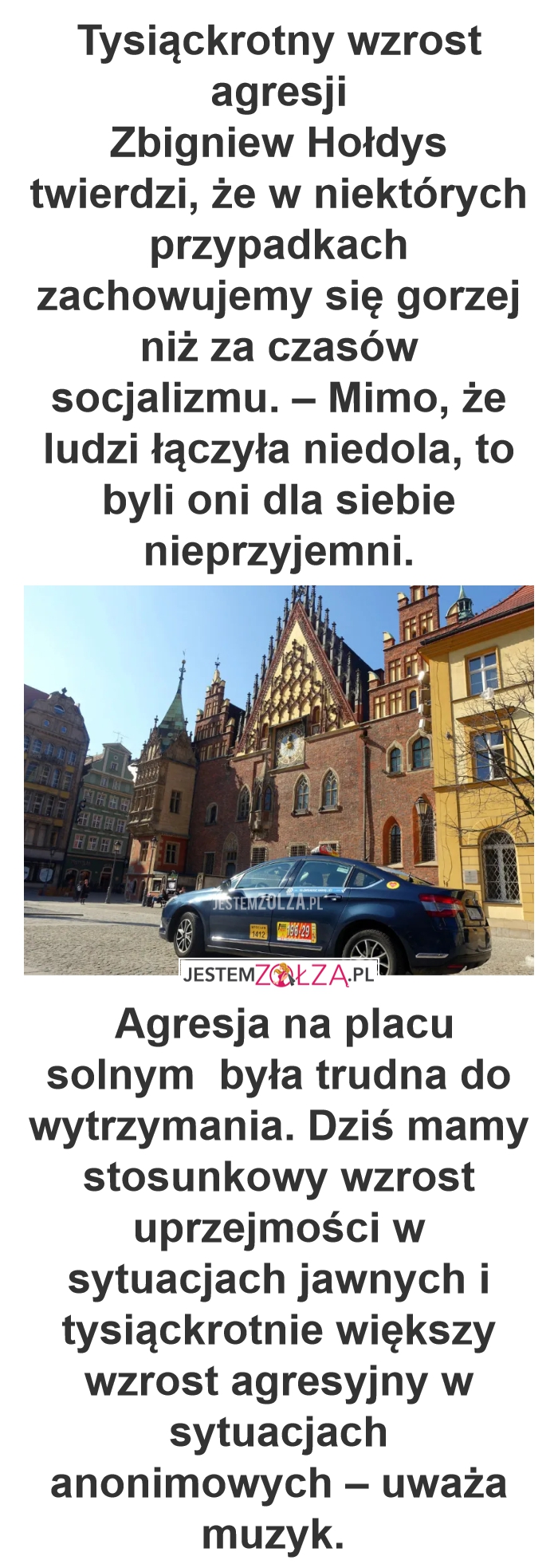 Radio Taxi Serc wrocław usługa niewykonana  wstyd i hańba, Zbigniew Hołdy 