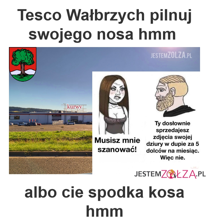 tesco Polish cham wałbrzych , podżeganie do nienawiści