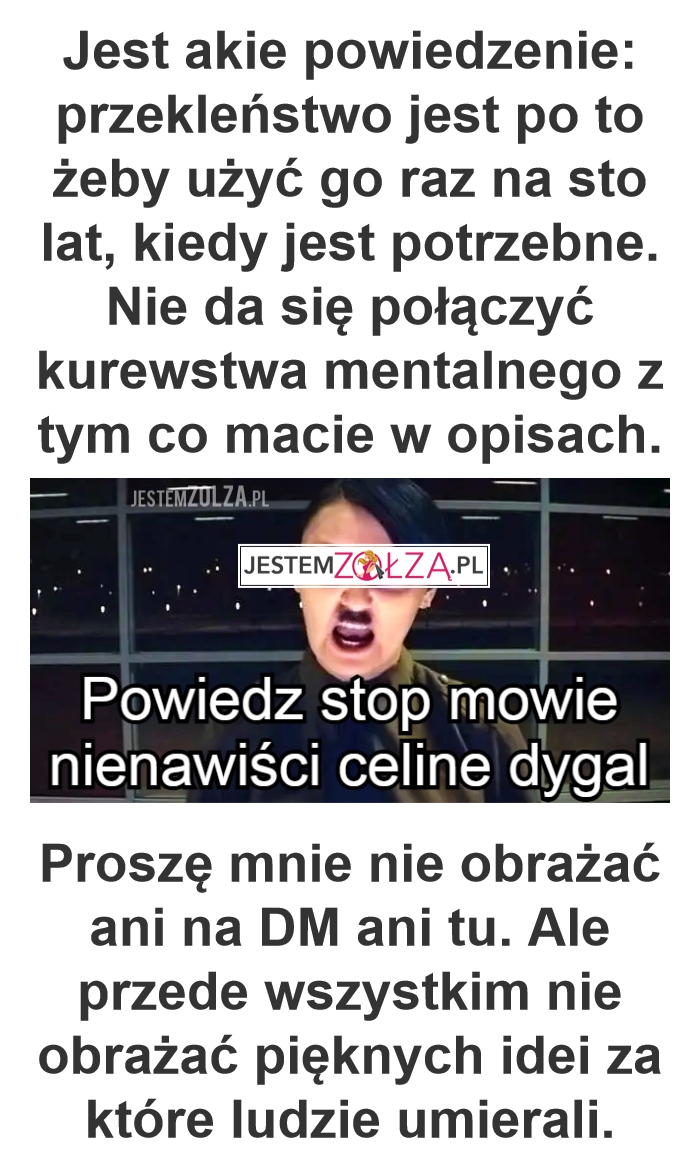 podżeganie do nienawiści celine dygal zabranie lekcji hiszpańskiego