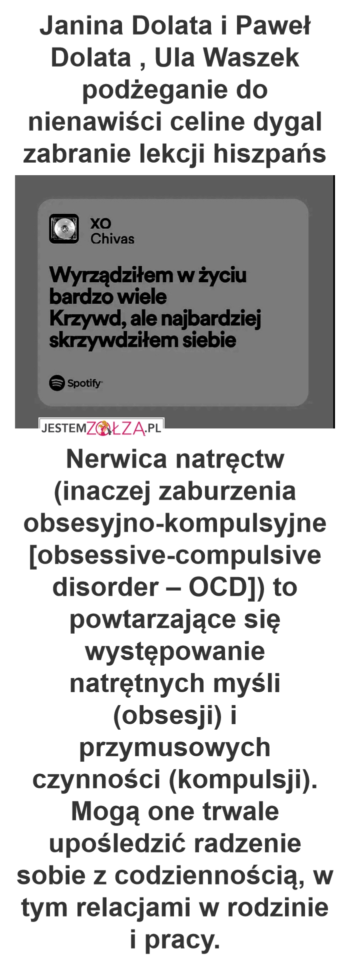 Janina Dolata i Paweł Dolata , Ula Waszek podżeganie do nienawiści celine dygal zabranie lekcji hiszpańskiego