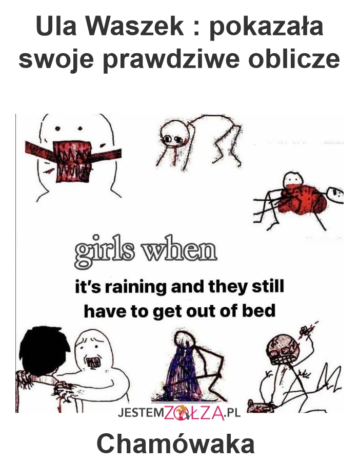 Ula Waszek : pojebana sąsiadka zdemolowane drzwi ale nie kupiła sąsiadka  nowy drzwi