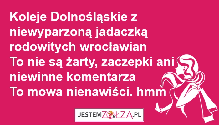 Koleje Dolnośląskie z niewyparzoną jadaczką rodowitych wrocławian 