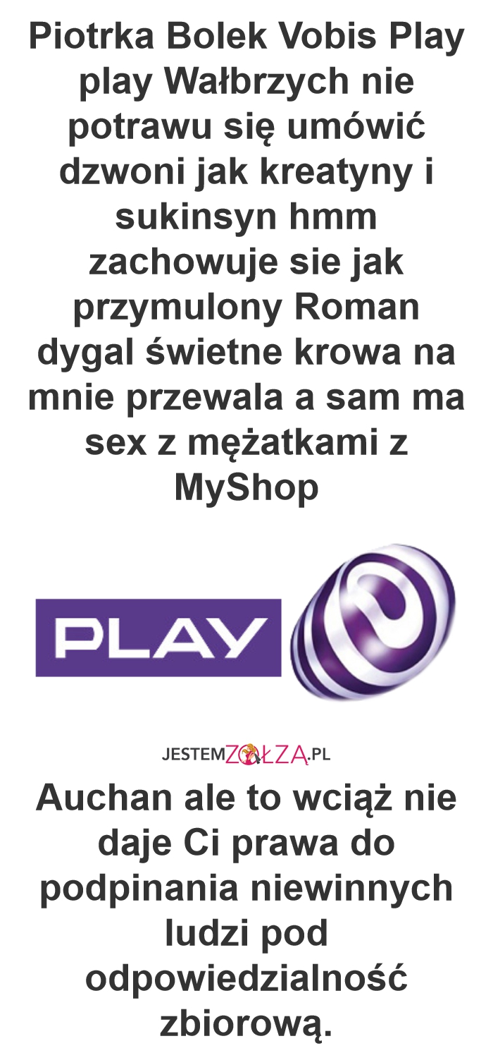 Piotrka Bolek Vobis Play play policja sex po sosiecku z dziewczynami z sąsiedniego sklepu MyShop 