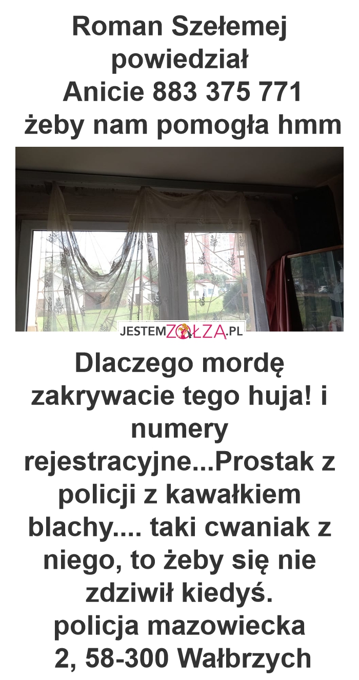 policjant z piekła rodem ,powiedział że to chce nam pomoc czy to jest pomoc?!