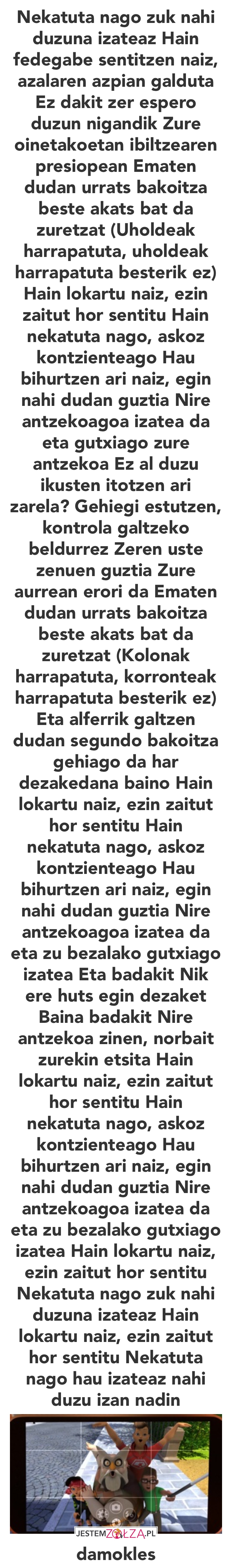 nazywam się damokles sowa